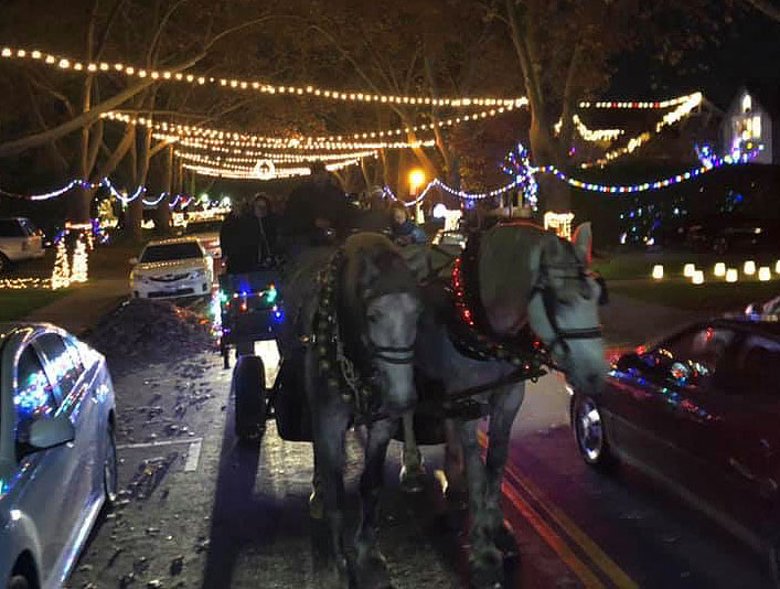 Horse-drawn Carriages and Wagons for Fab 40's Holiday Tour